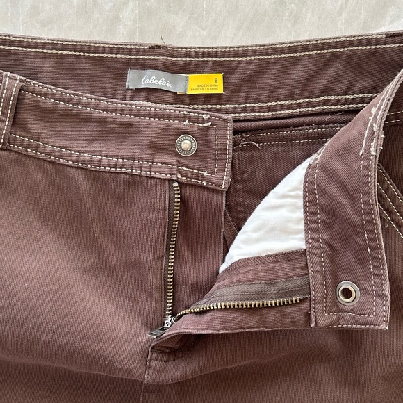 Cabela's Skirt Brown Knee Length Straight - Picture 3 of 6